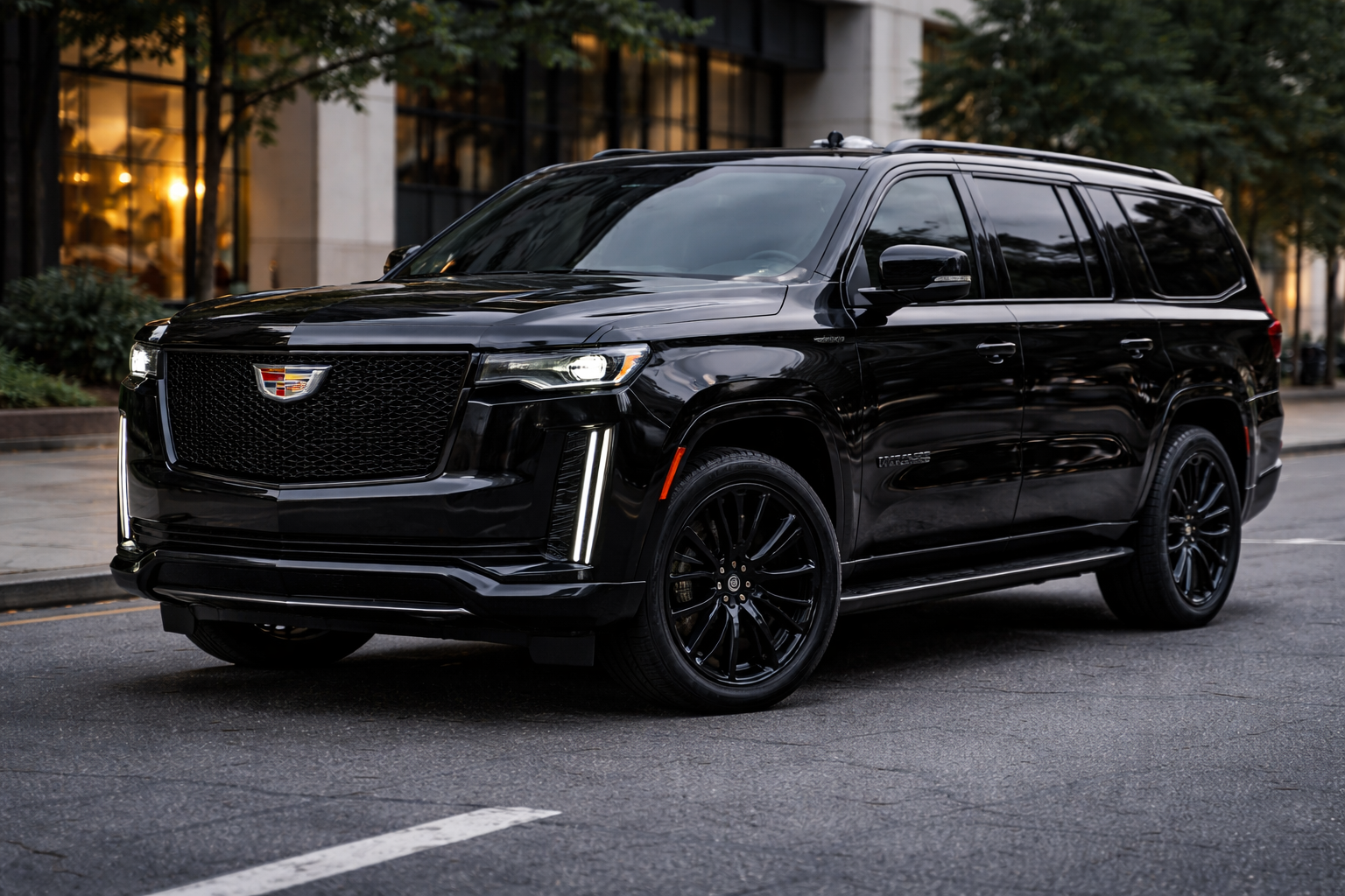 Cadillac Escalade for luxury chauffeur transportation